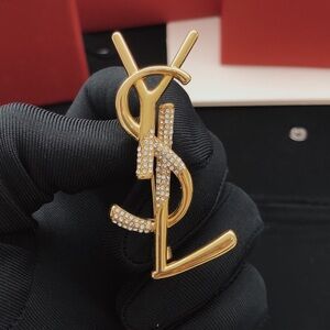 ☂️Yves Saint Laurent Gold and Silver Brooch